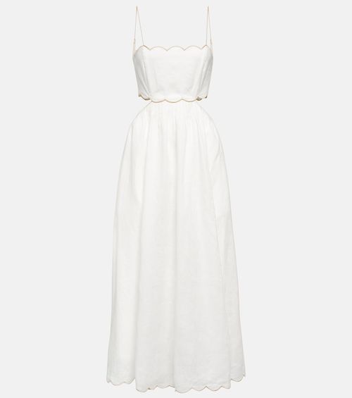 Zimmermann Cutout linen midi dress