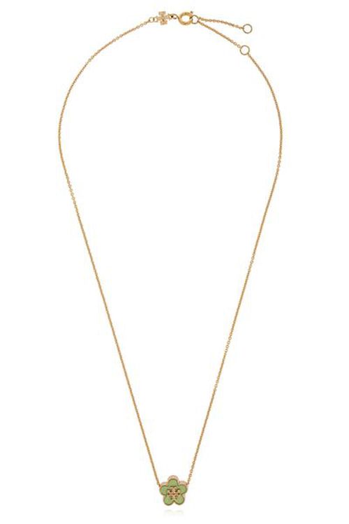 Tory Burch Kira Flower Pendant Necklace