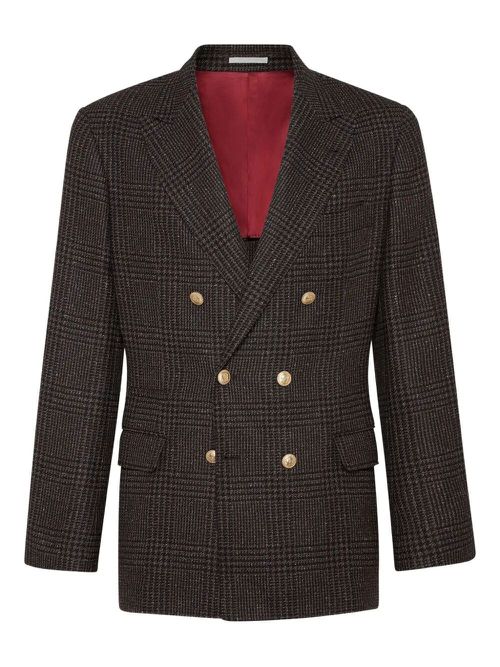 Prince Of Wales One-And-A-Half Breasted Blazer With