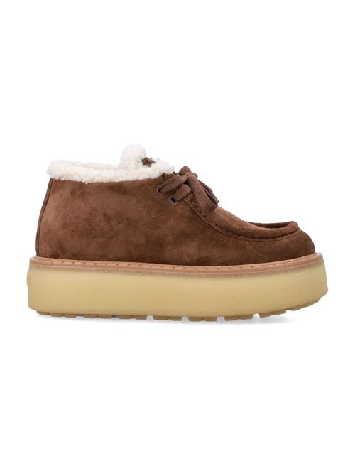 Chukka Boots with Bold Rubber Sole - 5 cm Height