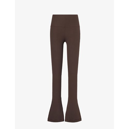 Womens Espresso Align Flared-leg High-rise Stretch-woven Leggings