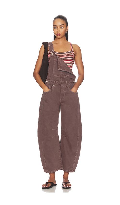 Free People X We The Free Good Luck Overall in Chocolate Mousse. XS also in