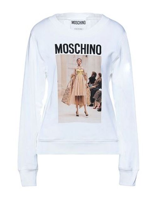 Woman Sweatshirt White Size 2 Cotton