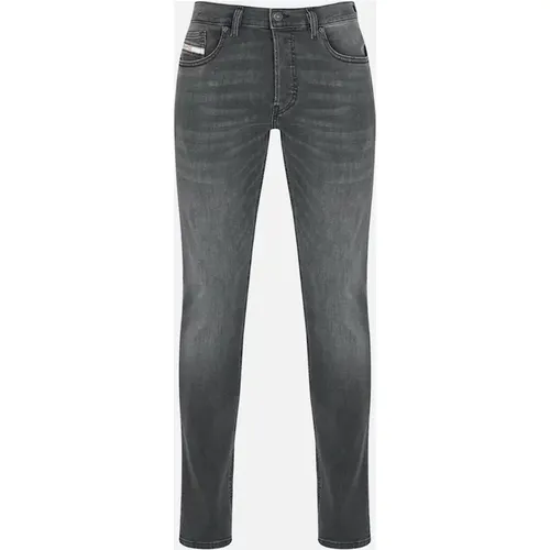 Men's Diesel D-Luster Plain Dark Grey Jeans - Black - Size: 27/32