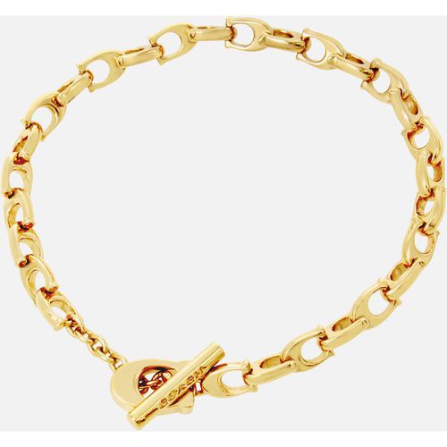 Coach Signature Link Gold-Plated Bracelet