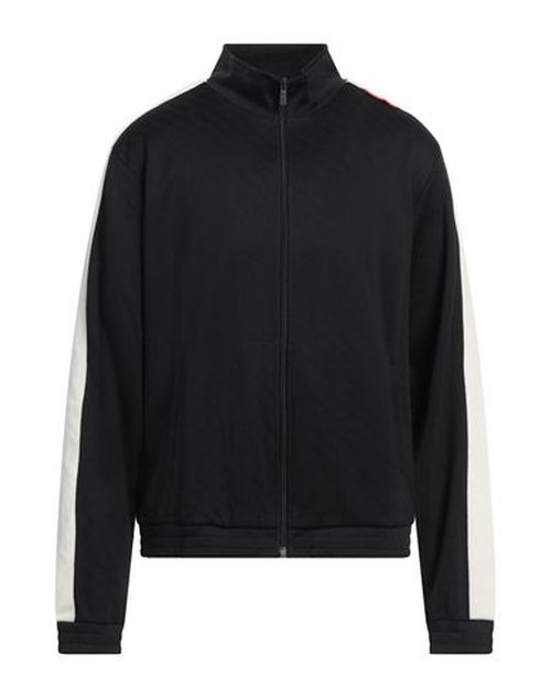 Just Cavalli Man Sweatshirt Black Size 3XL Polyamide, Cotton