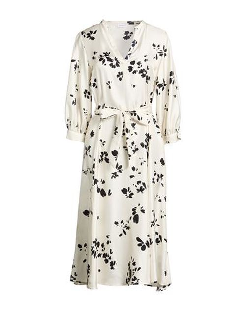 Woman Midi dress Ivory Size 8 Silk