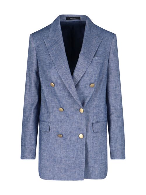 Linen-Blend Stretch Jacket