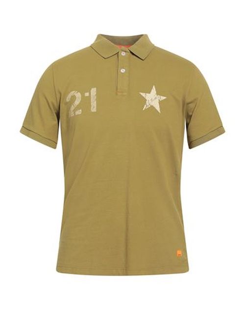 Man Polo shirt Lime green Size L Cotton
