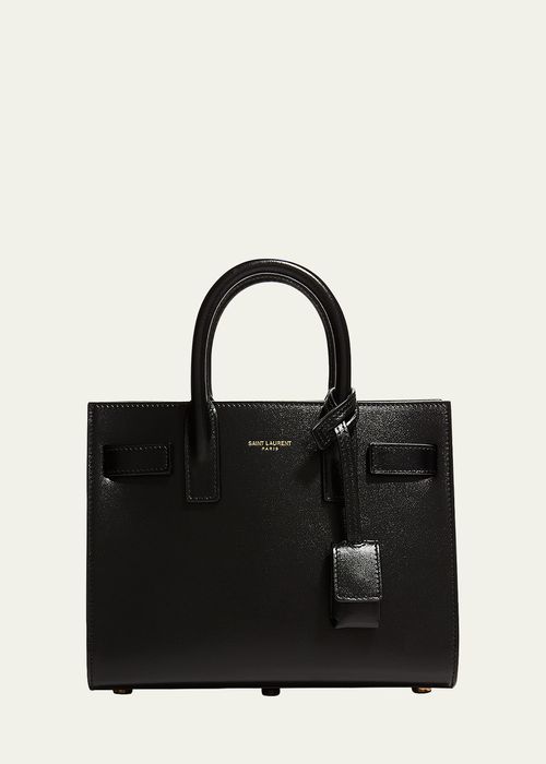 Sac De Jour Nano Top-Handle Bag in Smooth Leather