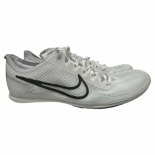 Nike Men's Zoom Mamba6 Track & Field Distance Spikes Shoes White/Metallic Silver/Black #DR2733-100