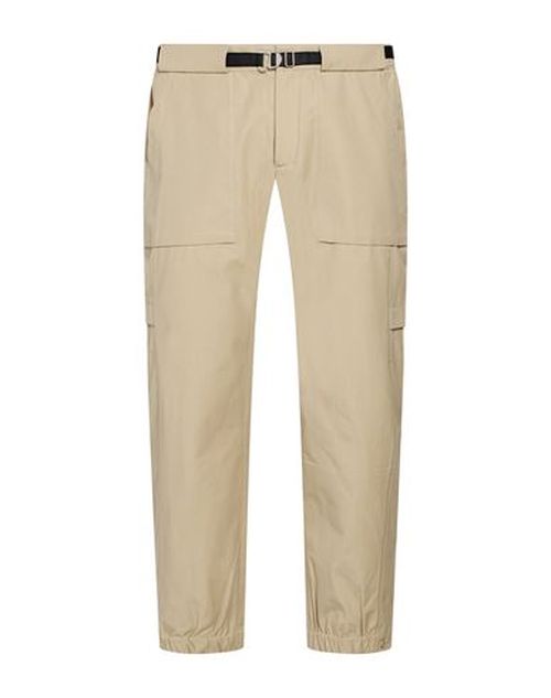Man Pants Beige Size L Cotton, Elastane