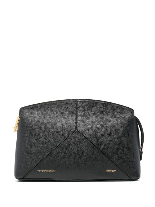 Leather clutch bag - Black