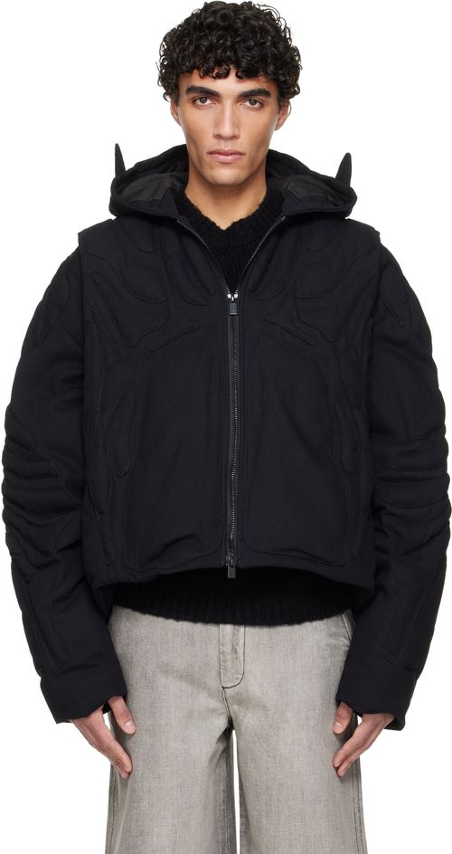 Black Vertebrae Jacket