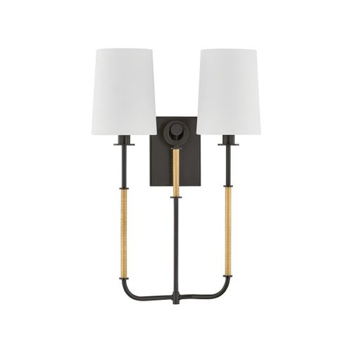 Aged Brass Distressed Bronze Wall Sconce from the Glenmont Collection