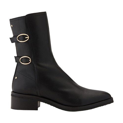 Jodhpur-style flat ankle boots