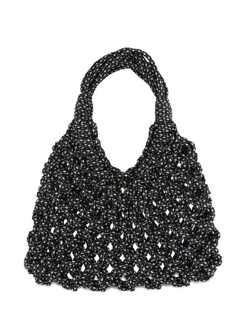 Hibourama big Vannifique Lurex tote bag - Black