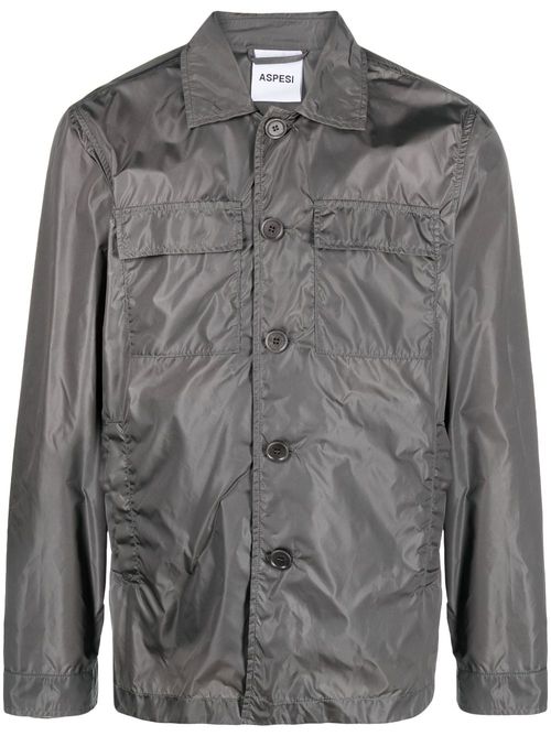 Buttoned long-sleeve shirt - Grey