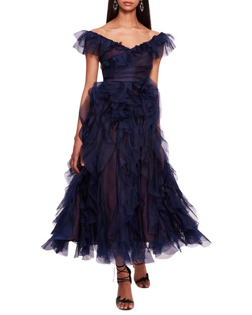 Notte Matte Organza Midi Dress