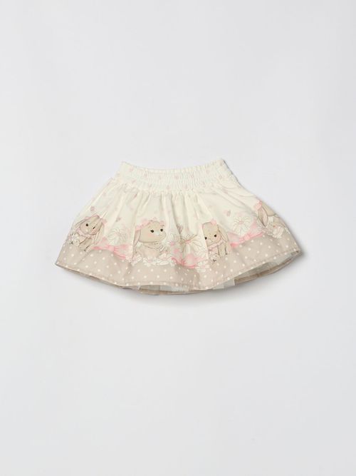 Skirt Kids color White
