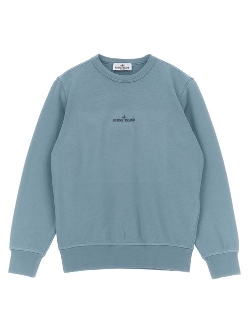Logo-Embroidered Sweatshirt — Blue
