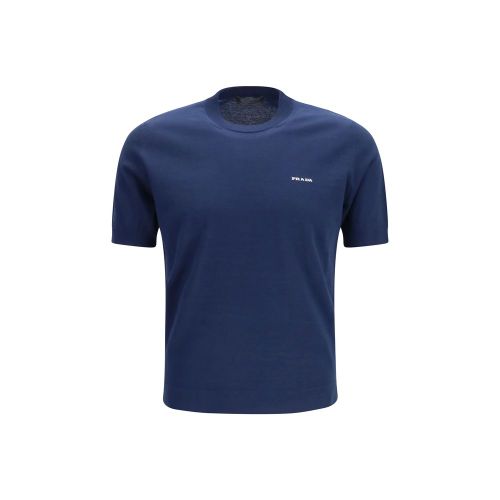 Logo-Embroidered Cotton T-Shirt — Navy