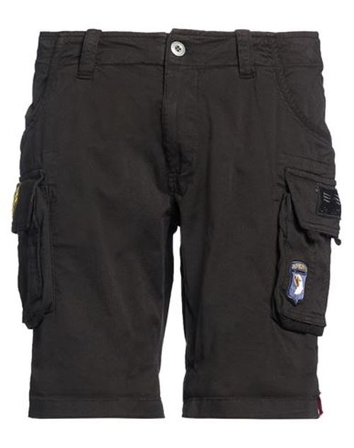 Man Shorts & Bermuda Shorts Black Size 31 Cotton, Elastane