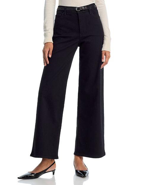 Le Slim Palazzo High Rise Jeans in Black