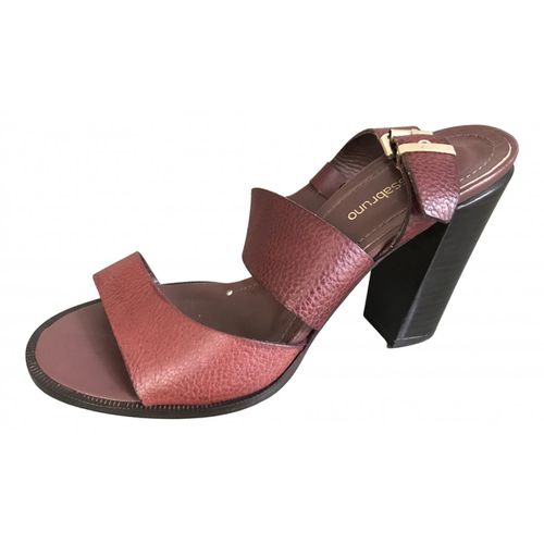 Sandals Leather for Female 38 EU