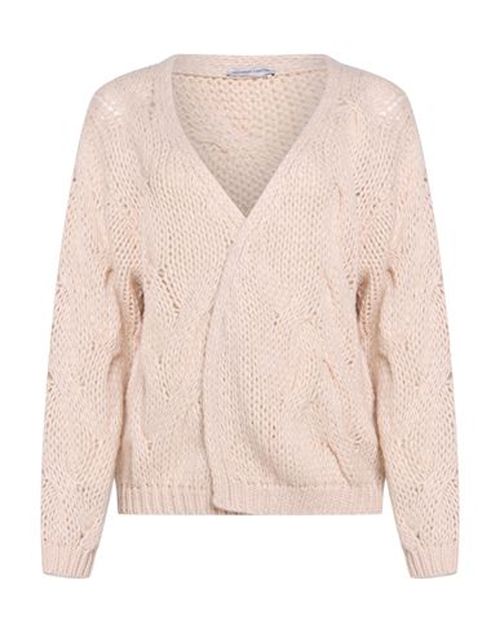 Woman Cardigan Beige Size S Polyester, Wool, Acrylic