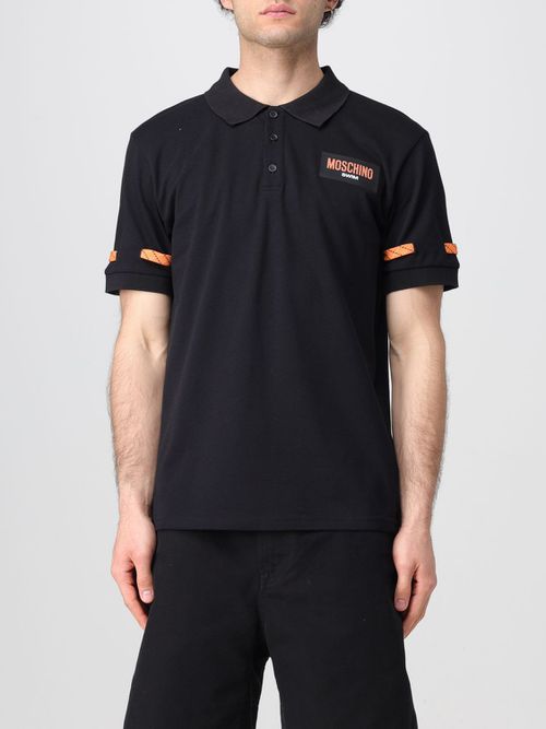 Polo Shirt MOSCHINO COUTURE Men color Black