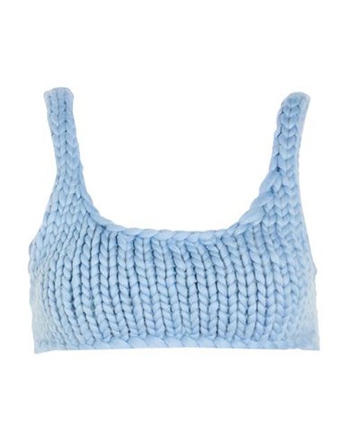 Hope Macaulay Woman Top Light blue Size M Merino Wool