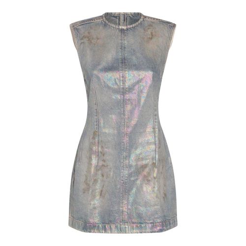Coated Mini Denim Dress