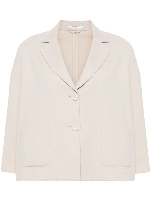 Single-breasted blazer - Neutrals