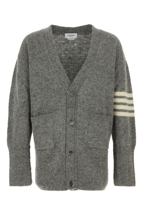 Stitchexaggerated Cardigan — Gray