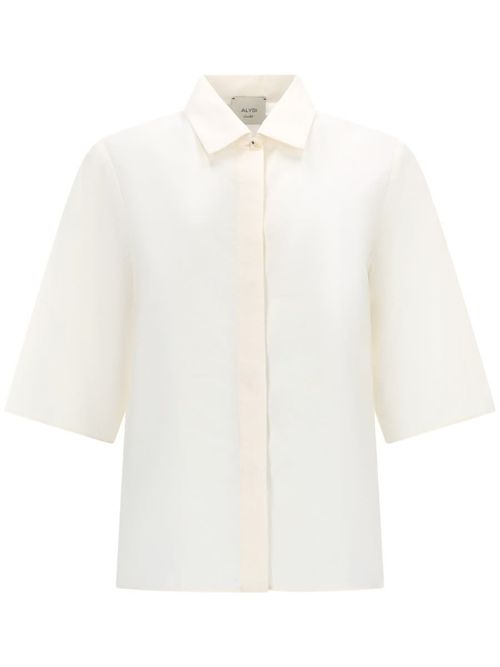 Silk Cropped Shirt
