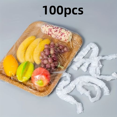 TEMU Extra Large Clear Disposable Plastic -keeping Wrap, Dustproof Bread Cover, Kitchen Storage Packaging Bag For Food Contact Safety