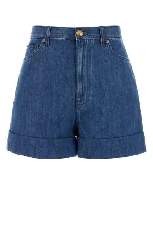 Denim Denim Shorts — Blue