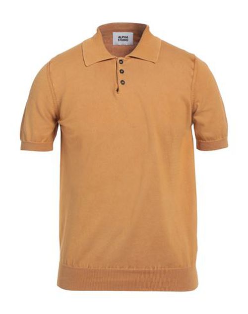 Alpha Studio Man Sweater Marigold Size 38 Cotton