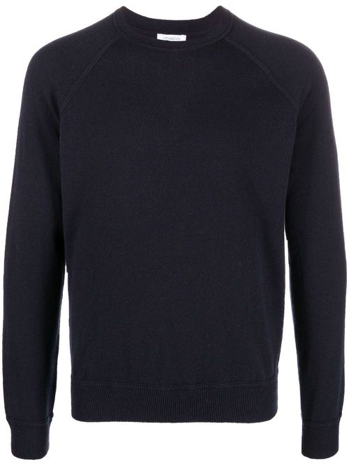 Raglan-sleeve cashmere jumper - Blue