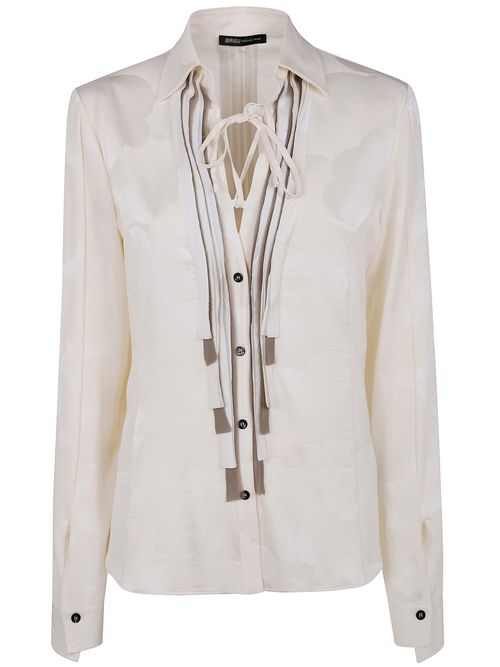 Ibrigu Kimono Shirt With Ruffle
