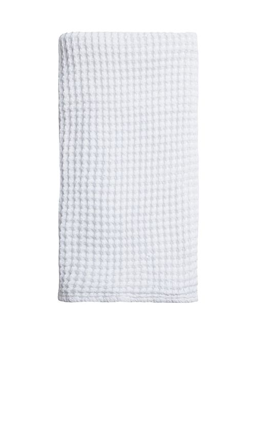 Parachute Waffle Bath Towel in White - White. a