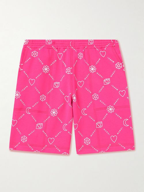 Men - Straight-Leg Logo-Print Cotton-Jersey Shorts
