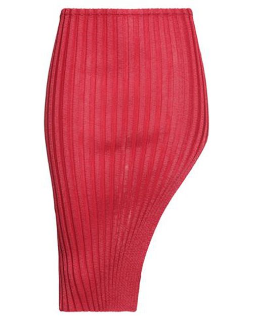 Woman Midi skirt Red Size M/L Textile fibers