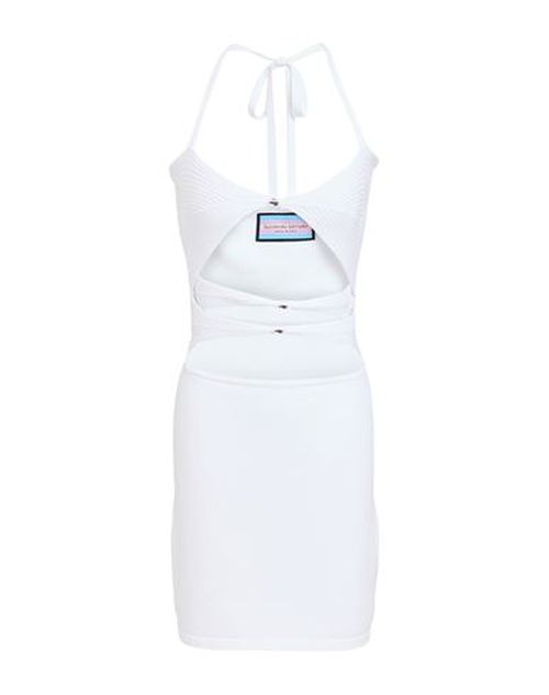 Eleonora Gottardi Woman Mini dress White Size M Viscose, Polyester