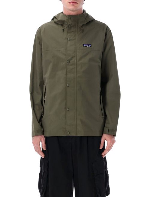 Men's Eco-Friendly Outdoor Rain Jacket - Size L