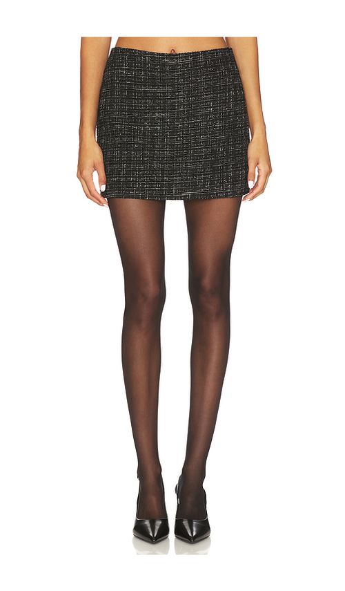 MORE TO COME Samira Mini Skirt in Black. L. Also in XS