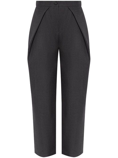 Pleat-detail trousers - Grey