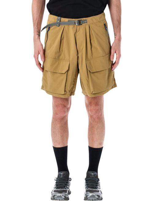Mid-Length Cargo Shorts with Adjustable Belt - Size L