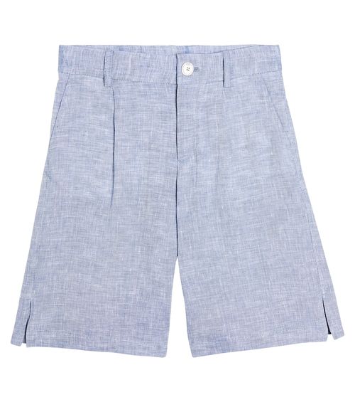 Linen bermuda shorts